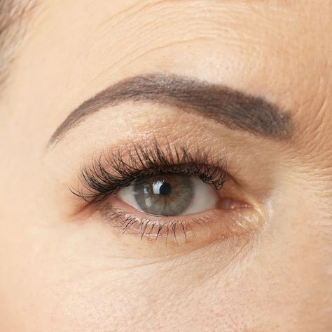 How Can Women Over 50 Rock Full, Natural Eyebrows: In-Depth Guide. | P | PrimePrometics™ Brows For Older Women, Eyebrows Over 50, Eyebrow For Round Face, Ombre Eyebrows, Grey Blonde Hair, Eyebrow Shapes, Grey Blonde, Eyebrow Grooming, Natural Eyebrows