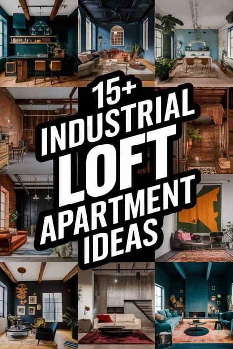 15 Industrial Loft Apartment Ideas to Transform Your Space (List) Loft Rug Ideas, Warehouse Loft Design, Men Loft Apartment, Industrial Studio Apartment Ideas, Industrial Loft Apartment Warehouse Living, Warehouse Studio Apartment, New York Loft Apartment Industrial, Studio Loft Apartment Ideas, Warehouse Conversion Home