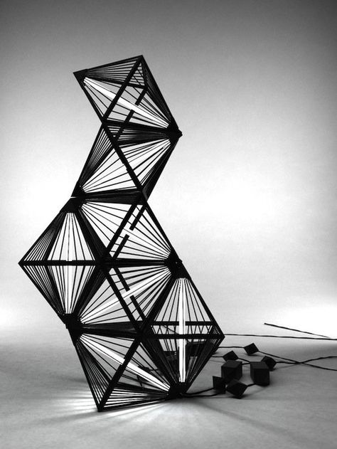 Drukarka 3d, Geometric Sculpture, Parametric Design, Light Sculpture, Luminaire Design, Sculpture Installation, Light Installation, Lighting Inspiration, Architecture Model