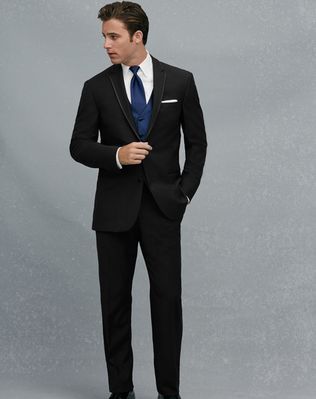 Gray Suit Wedding, Black Tuxedo Wedding, Groom Suit Black, Grey Suit Wedding, Black Suit Wedding, Wedding Tuxedo, Mens Wearhouse, Tuxedo Black, Tuxedo Wedding