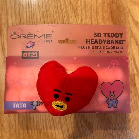 Nib And Unused Bt21 X The Creme Shop Spa Headband - Tata Skincare Headband, Carol Castro, Bt21 Tata, The Creme Shop, Creme Shop, Spa Headband, Skincare Tools, Skin Care Women, Spa