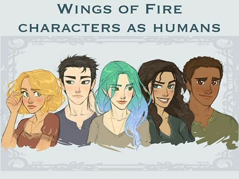 Wings Of Fire Characters, Dragons Wings, Characters As Humans, Human Wings, Fire Fans, Fire Fire, Wings Of Fire Dragons, As Humans, Fire Art