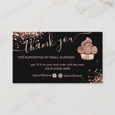 Cake Business Cards, Bakery Pastry, Watercolor Pineapple, Cupcake Bakery, Art Fruit, Gold Pineapple, Cake Business, Business Thank You Cards, Business Thank You