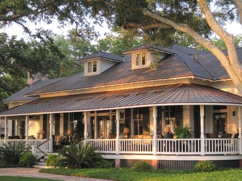 LOVE a wrap-around porch!! I can see myself sitting there with coffee in the morning and wine in the evening!! House With A Porch, Farmhouse With Wrap Around Porch, House With Wrap Around Porch, Homes With Wrap Around Porches, Wrap Around Porches, House Porch, Basement House Plans, Farmhouse Floor Plans, Porch House Plans