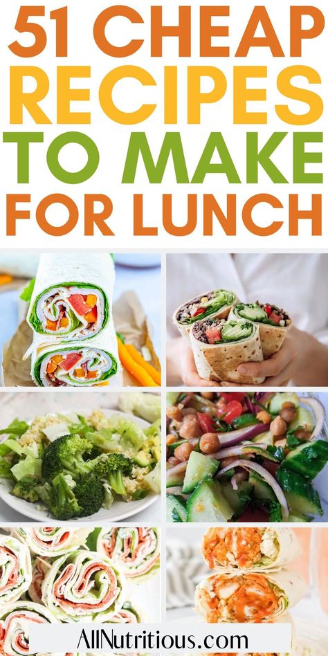 Lunchtime just got a whole lot easier (and cheaper!) with these cheap and healthy recipes. We have plenty of lunch ideas to include in your meal plan for when you want to whip up something delicious without spending a fortune. Healthy Budget Lunches For Work, Healthy Inexpensive Lunch Ideas, Cheap Lunch Ideas For Work Budget, Cheap Sandwiches Budget, Cold Lunch Recipes, 16 Lunchbox Ideas That Aren’t Sandwiches, Picky Eater Lunch, Health Lunches, Cheap Lunch