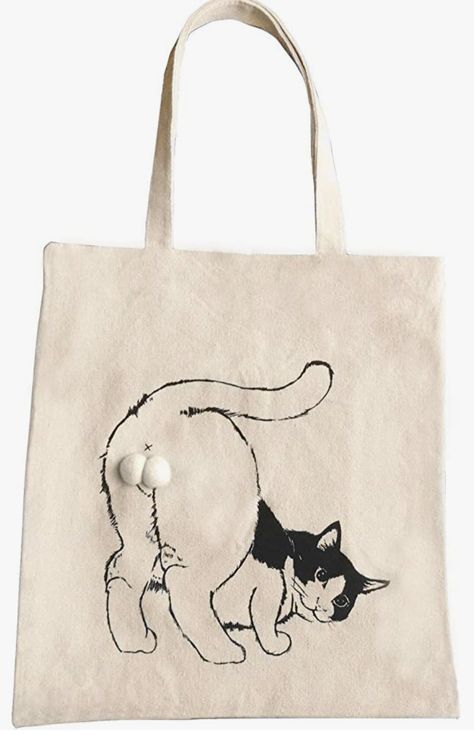 Cat Balls, Sacs Tote Bags, Canvas Bag Design, Best Tote Bags, Handmade Handbag, Cat Ball, Pocket Handbag, Cats Tote Bag, Girls Tote