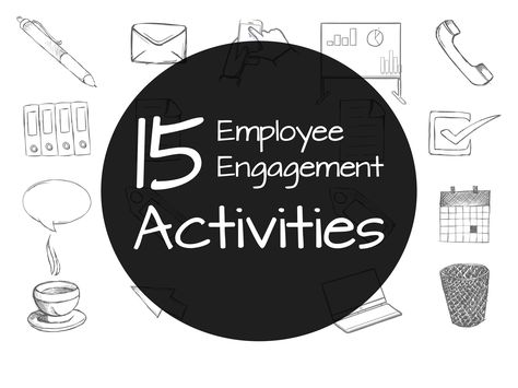 Whether you’re simply browsing for new ideas or finalizing your yearly HR strategy, here are 15 employee engagement activities that you should try! Fun Office Activities, Motivation Activities, Employee Engagement Activities, Staff Engagement, Engagement Games, Employee Morale, Engagement Events, Staff Motivation, Engagement Strategies