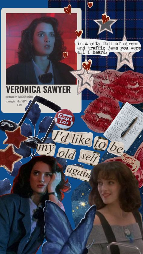 #veronicasawyer #heathersmovie Veronica Sawyer Aesthetic Wallpaper, Veronica Sawyer Wallpaper, Heathers Lockscreen, Heathers Background Wallpapers, Heathers Aesthetic Wallpaper, Heathers Background, Heathers Aesthetic, Heathers Wallpaper, Jd And Veronica