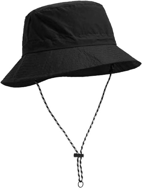 Elkflee Outdoor Waterproof Bucket Hat UPF 50+ Sun Hats Wide Brim Boonie Hat Portable Foldable UV Protection Fishing Hat with String for Men Women Hunting Camping Walking Hiking Golf Fishing (Black) : Amazon.co.uk: Fashion Women Hunting, Bucket Hat With String, Fishing Hats, Boonie Hat, Black Desktop, Hunting Women, Mens Bucket Hats, Fishing Hat, Bucket Hats