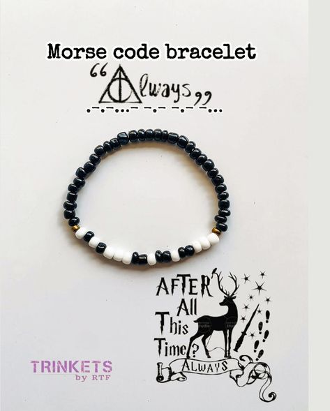 𝐂𝐨𝐥𝐥𝐞𝐜𝐭𝐢𝐨𝐧 𝐈 𝐓𝐫𝐢𝐧𝐤𝐞𝐭𝐬 . Mix & match however you like. • Morse Code Bracelets Price = 100 Rs • Paired with simple Price = 160 Rs DM to order . Delivery charges depends on your area . . . . . . . . . #bff #bffbracletes #harrypotter #ily #ilu #trinkets #handmadebracelet #handmadejewelry . Morse Code Bracelets, Code Bracelets, Morse Code Bracelet, Diy Bracelet Designs, Morse Code, Bracelet Ideas, Simple Gifts, Bracelet Designs, Diy Bracelets