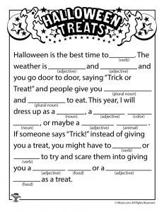 Halloween Mad Libs, Halloween Mad, October School, Halloween School Treats, Halloween Class Party, Halloween Writing, Ad Libs, Halloween Worksheets, Halloween Classroom