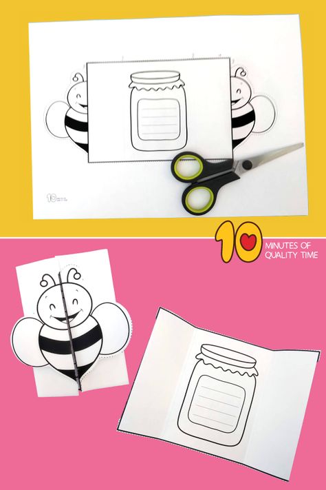 Weather Activities Preschool, Apples And Honey, Apple And Honey, Bee Paper, Carnival Crafts, Bee Activities, Dolphin Coloring Pages, Bee Printables, Christian Activities