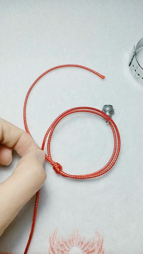 DIY Lucky Cat Pendant Bracelet with One Red String #diy #diybracelet #handmade #handmadebracelet #diyjewelry #lucky #luckyred #howto… | Instagram Cat Pendant, Red String, Red Bracelets, Instagram Diy, Cat Pendants, Lucky Cat, Pendant Bracelet, Diy Bracelets, Handmade Bracelets