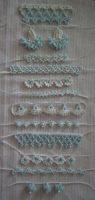 Beading Projek Menjahit, Crocheted Items, Needle Tatting, Tatting Lace, Tatting Patterns, 자수 디자인, Beading Projects, Crochet Edging, Bead Crochet