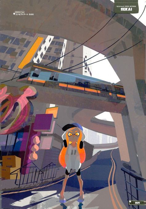 Splatoon Drawings, Marina Splatoon, 3d Pose, Nintendo Splatoon, Splatoon Art, Splatoon 2 Art, Splatoon 3, Miles Morales Spiderman, Environmental Art