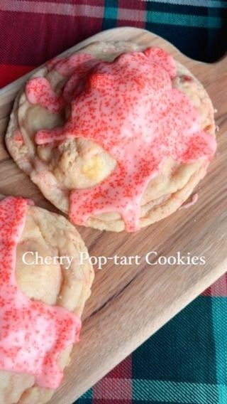 Pop Tart Cookies, Cherry Poptart, Tart Cookies, Soft Sugar Cookie, Pop Tart, Soft Sugar, Soft Sugar Cookies, Pie Bar, Homemade Pie