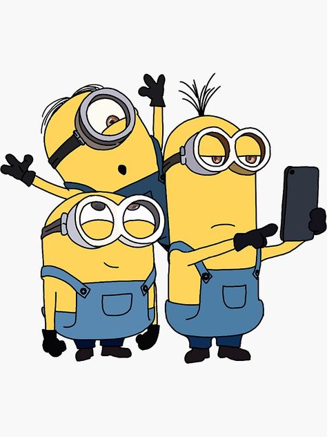 "Minion group" Sticker for Sale by cheesncrackers | Redbubble Minions Cartoon Drawing, Printing Designs On T Shirts, Dispical Me Characters, Cartoon Design Ideas, Minion Art Paintings, Minion Drawing Cute, Cartoon Design Characters, Friends Cartoon Drawing, Minion Doodle