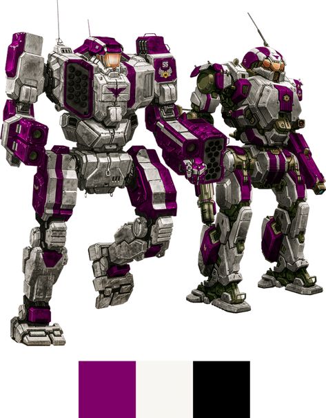 Battletech Mechs, Battle Tech, Mech Warrior, Tech Suit, Drones Concept, Battle Armor, Silver Wings, Robot Art, Paint Schemes