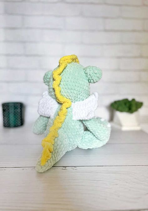 Crochet Dragon Amigurumi Free Pattern - Free Amigurumi Dragon Amigurumi Free Pattern, Amigurumi Dragon, Crochet Dragon, Crochet Animals Free Patterns, Amigurumi Elephant, Free Amigurumi Patterns, Dragon Pattern, Crochet Animal Patterns, Crochet Animal