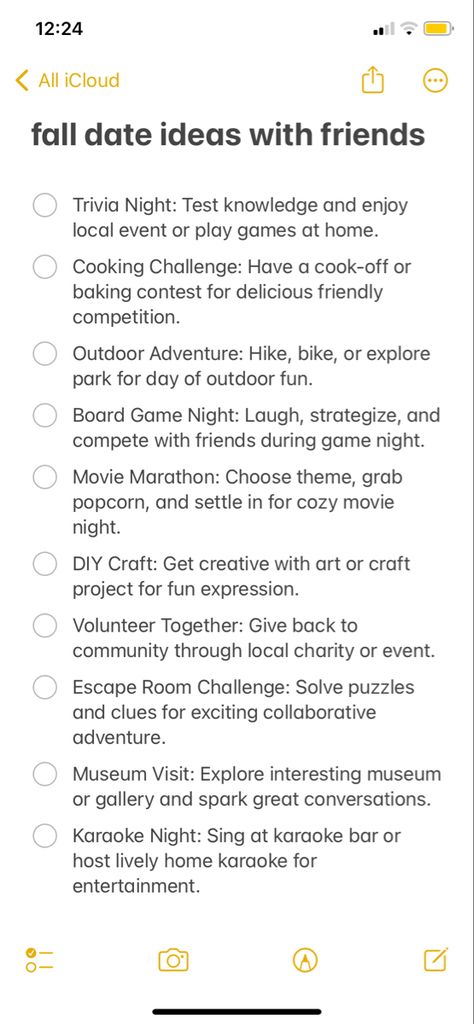 Fun Things To Do In Fall With Friends, Fall Ideas For Best Friends, Family Outings Aesthetic, Cozy Autumn Activities, Friend Halloween Activities, Halloween Activities To Do With Friends, Activities With Friends Ideas, Fall Festivities With Friends, Ideas To Hangout With Friends