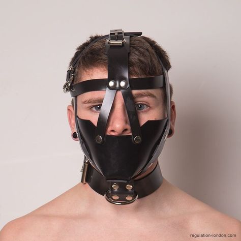 Muzzle Mask, F Men, Head Gear, Neoprene Rubber, Leather Collar, Leather Chain, Leather Fashion, Wrap Bracelet, Leather Bracelet