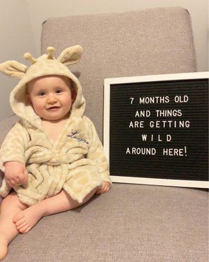 Monthly Board Ideas, 7 Months Old Caption, 7 Month Letter Board Ideas, 7months Baby Photography, 7 Month Milestone Pictures, Seven Months Baby Photography, 7 Months Baby Photoshoot Boy, 7 Month Old Baby Pictures, 7months Baby Photoshoot Ideas