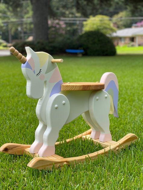 This Rocking & Spring Toys item by MeadowsWoodDesigns has 274 favorites from Etsy shoppers. Ships from United States. Listed on 11 Jun, 2023 Rocking Horses Painted, Unicorn Rocking Horse, Rocking Horse Woodworking Plans, Rocking Unicorn, Wooden Unicorn, Spring Toys, Wood Rocking Horse, Baby Dumbo, Kids Rocker