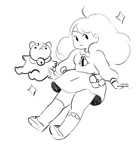 http://natazilla.tumblr.com/ Bee Puppycat Fanart, Bee And Puppycat Characters, Bee And Puppycat Art Style, Bee And Puppycat Drawings, Bee And Puppycat Fanart, Bee And Puppycat Bee, Bee Ans Puppycat, Bee And Puppycat Illustration, Natasha Allegri