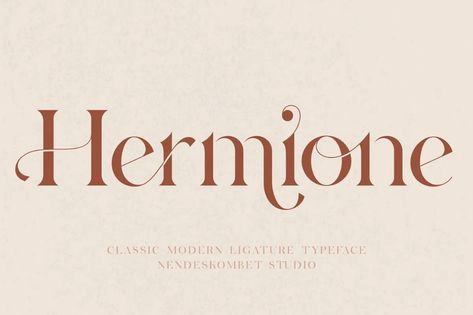 Hermione Typeface - Dafont Free Fonts Inspiration, Typographie Logo, Font Love, Inspiration Typographie, Business Fonts, Modern Typeface, Classic Fonts, Aesthetic Fonts, The Font