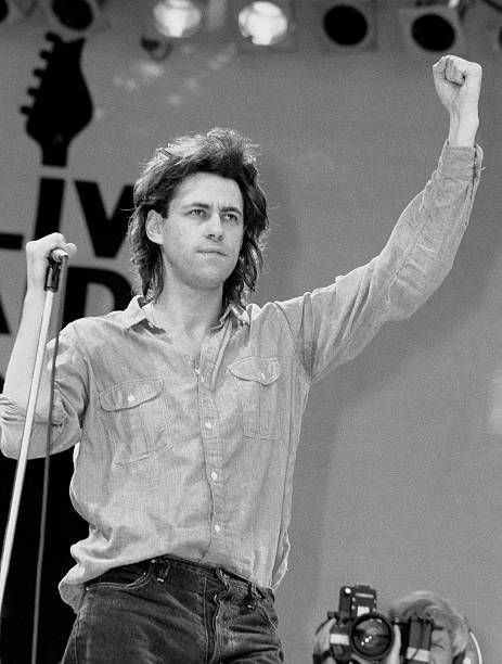 Bob Geldof is also famous for organizing the Live Aid concerts in the 80s. Boomtown Rats, The Boomtown Rats, Live Aid 1985, Bob Geldof, Live Aid, Perfect Live, Paul Weller, African Children, John Taylor