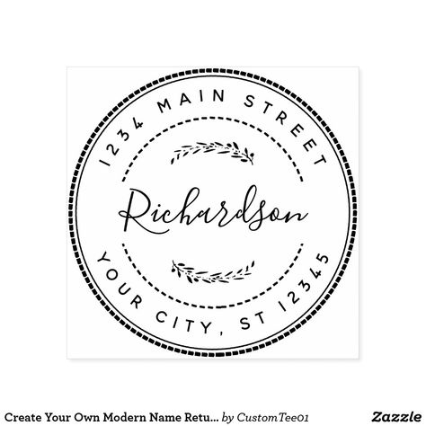 Create Your Own Modern Name Return Address Self-inking Stamp Company Stamp Design, Stamp Maker, Modern Names, Postcard Invitation, Stamps Collection, Custom Rubber Stamps, Return Address Stamp, Personalized Stamps, Seal Design