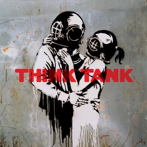 Blur - Think Tank Credit: Parlophone The Velvet Underground, Street Art Banksy, Gas Masks, Banksy Graffiti, Banksy Art, Jeff Koons, Album Cover Art, Graffiti Artist, Think Tank