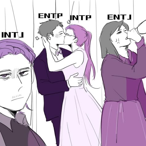 Into And Entp Fanart, Entj And Intp Relationship Fanart, Smug Poses Drawing, Enfj Intp Relationship, Intp Relationships Fanart, Mbti Intp Fanart, Intp Personality Fanart, Entp X Intp Relationship Fanart, Intp Female Fanart