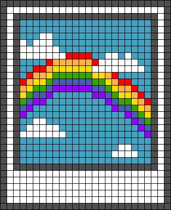 Aesthetic Perler Bead Designs, Pixel Art Ideas Simple, Pixel Art Nature, Easy Pixel Art, Diy Perler Bead Crafts, Polaroid Photo, Pixel Drawing, Pixel Crochet, Pixel Art Grid