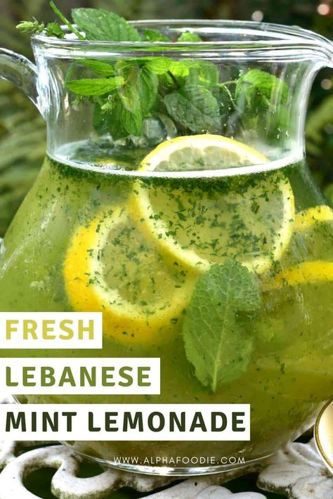 Experience the refreshing taste of Lebanese Mint Lemonade, a delightful blend of mint and lemon that will transport your senses to the Mediterranean. Almond Tart Recipe, Mint Lemonade, Tart Recipes, Grocery List, Food App, The Mediterranean, Food Waste, 4 Ingredients, Meal Planner