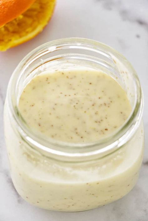 This simple Creamy Orange Champagne Dressing, with its sweet and tangy flavors is very complimentary to a crisp green salad with any type of fruit. Champagne Dressing, Lemon Salad Dressings, Potatoes Salad, Vinegar Salad, Orange Champagne, Vinegar Salad Dressing, Lemon Salad, Champagne Vinaigrette, Cauliflower Potatoes