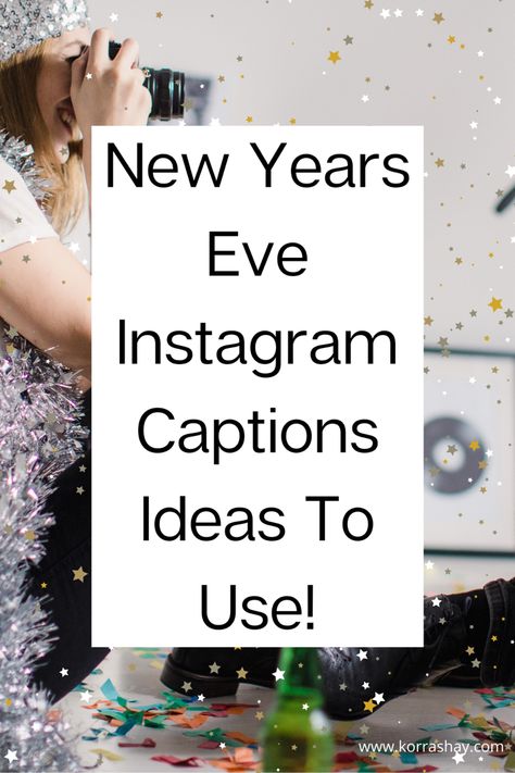 New Year’s Eve Instagram captions ideas to use! Instagram captions and quotes for new years eve posts! Nye Insta Captions, New Year Ig Post, New Instagram Captions, New Years Instagram Captions, Instagram Captions Happy, New Year Captions, New Years Eve Quotes, Eve Instagram, New Year Post