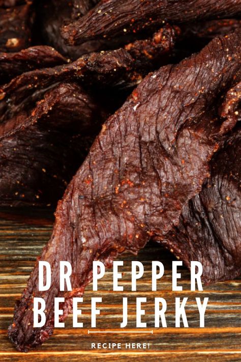 Dr Pepper Jerky Recipe, Pepper Jerky Recipe, Dr Pepper Beef Jerky Recipe, Peppered Jerky Recipe, Peppered Beef Jerky Recipe, Jerky Marinade Recipes, Beef Jerky Recipe Dehydrator, Jerky Recipes Dehydrator, Deer Jerky Recipe