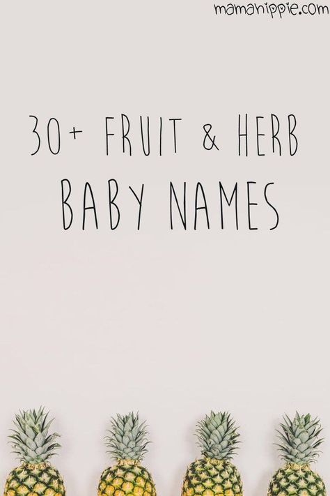 Looking for a unique baby names for your new little pumpkin? Find the perfect name inspired by fruits, vegetables and herbs. Fruit Names For Kids, Names Nature, Natural Labor, Newborn Tips, Fruit Names, Nature Baby, Natural Pregnancy, Name Inspiration, Unique Baby Names