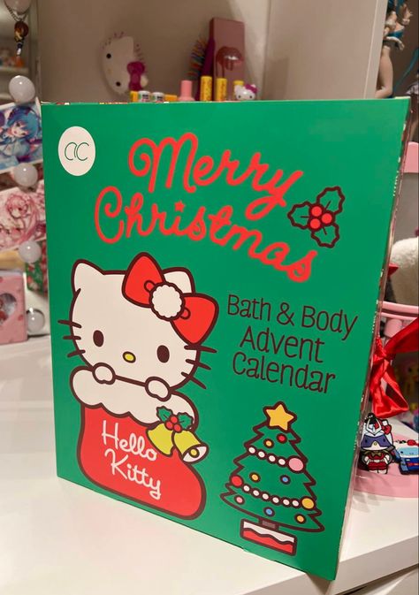 Hello Kitty advent calendar Brr Basket, Hello Kitty Decorations, Kitty Christmas, Advent Calenders, Hello Kitty Sanrio, Hello Kitty Christmas, All Photos, Christmas Presents, Advent Calendar