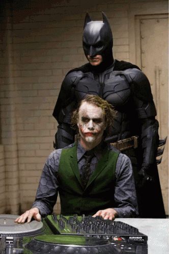 Batman DJ GIF - Tenor GIF Keyboard - Bring Personality To Your Conversations | Say more with Tenor Heath Joker, Explain A Film Plot Badly, Batman And The Joker, Affleck Batman, Joker Dark Knight, Keaton Batman, Der Joker, Joker Heath, Batman Film