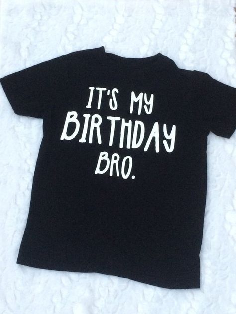 Birthday Merch, Boy Birthday Shirt, Safari Baby Shower Boy, It's My Birthday Shirt, Disney Birthday Shirt, Kids Birthday Shirts, Black Birthday, Shirt For Boys, Kids Tshirt