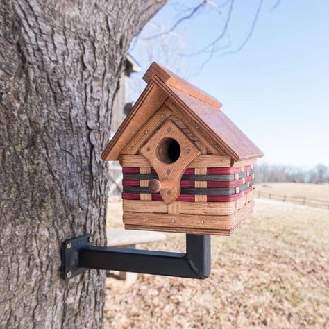 Unique and rustic, our wicker birdhouses can be functionally used or placed as decorative accents in your home. Buy beautiful bird houses at Amish Baskets! How To Build Abs, Nuthatches, Wooden Birdhouse, Handmade Birdhouses, Bird House Plans, Bird House Kits, Wooden Cottage, Bird Aviary, Birdhouse Designs