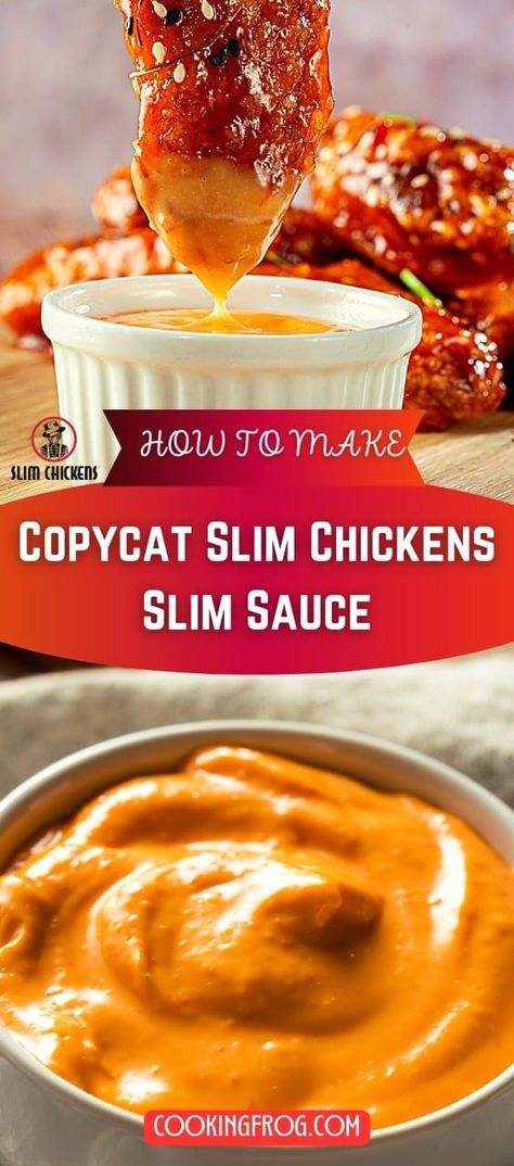 Slim Chicken Sauce Recipe, Slim Chickens Slim Sauce, Chicken Tender Dipping Sauce, Sauce For Chicken Tenders, Homemade Slim, Burrito Sauce Recipe, Eel Sauce Recipe, Slim Chickens, Burrito Sauce