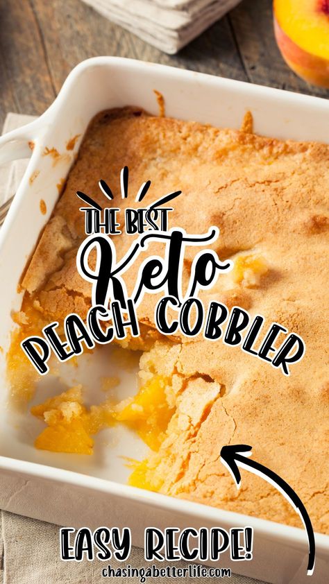 Indulge in a keto-friendly Peach Cobbler that's as delicious as it is healthy! Perfect for satisfying your sweet tooth without the carbs. Click for this easy, scrumptious recipe! 🥧 #KetoDessert #PeachCobbler #LowCarbTreat #HealthyEating Keto Peach Cobbler, Simple Ingredient Recipes, Keto Fudge, Desserts Christmas, Peach Cobbler Recipe, Cobbler Recipe, Peach Recipe, Cobbler Recipes, Ketogenic Diet Recipes