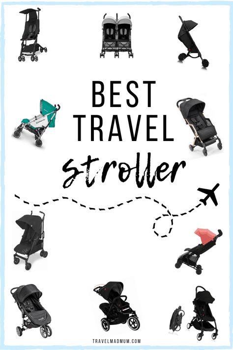 Compact Stroller For Travel, Traveling With A Toddler, Best Travel Stroller, Best Double Stroller, Baby Travel Gear, Flying With A Baby, Double Stroller, Lightweight Stroller, Baby Travel