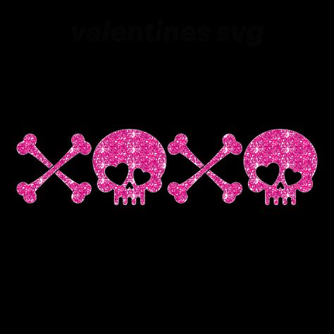 Glitter Skull, 2000s Wallpaper, Scene Emo, Cute Icons, Glitter, Pink