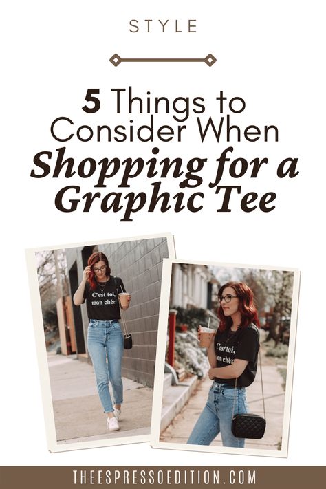 There are a few things you should consider when buying a graphic tee. Get the tips! / #graphictee #graphicteeoutfit #outfitideas #summeroutfits #trendyoutfits #tshirtoutfit how to style a graphic tee | tshirt outfit | everyday outfits | outfit ideas 2021 Outfits With Graphic Tees, Styling Graphic Tees, Style A Graphic Tee, Graphic Tee Outfit, Outfit Everyday, Contemporary Books, Tshirt Outfit, Coffee Wallpaper, Graphic Tee Outfits