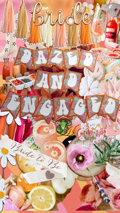 Dazed and Engaged Bachelorette Party #dazedandengaged#bacheloretteparty#70svibes#bohovibes Dazed And Engaged Bachelorette Party, Dazed And Engaged Bachelorette, Batchlorette Party, Bachelorette Party Cookies, Disney Bachelorette, Wedding Maids, Bachelorette Party Planning, Bridal Bachelorette Party, Bachelorette Themes