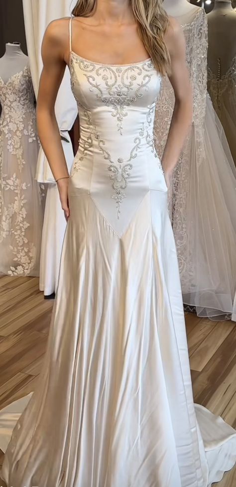 Drop waist gown